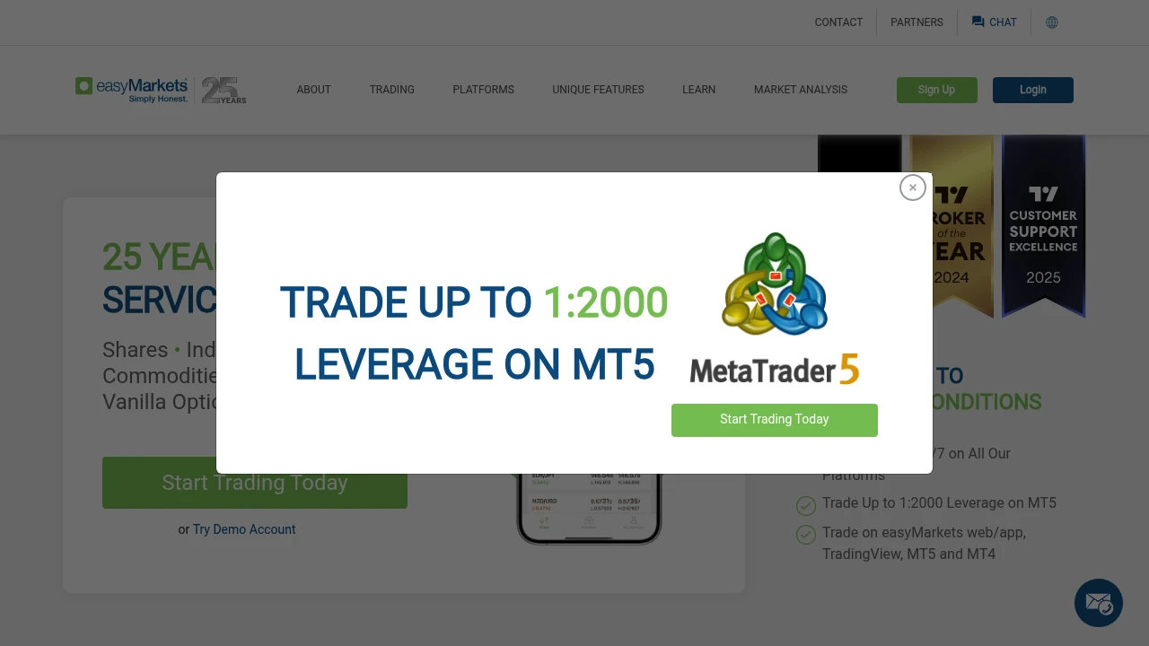 easyMarkets preview