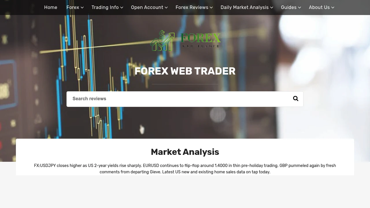 ForexWebTrader preview