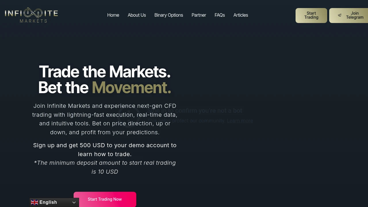 Infin Markets preview