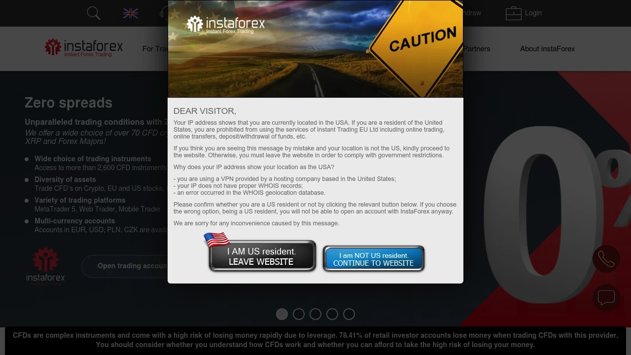InstaForex preview