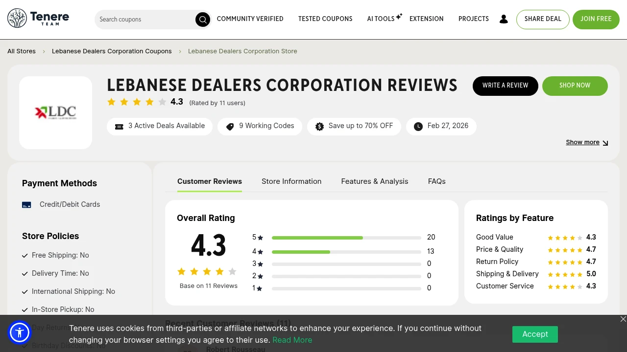 Lebanese Dealers Corporation preview