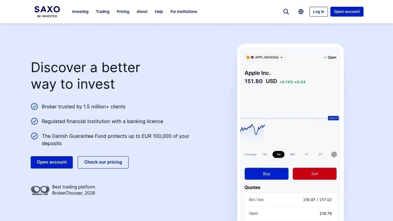 Saxo Capital Markets preview