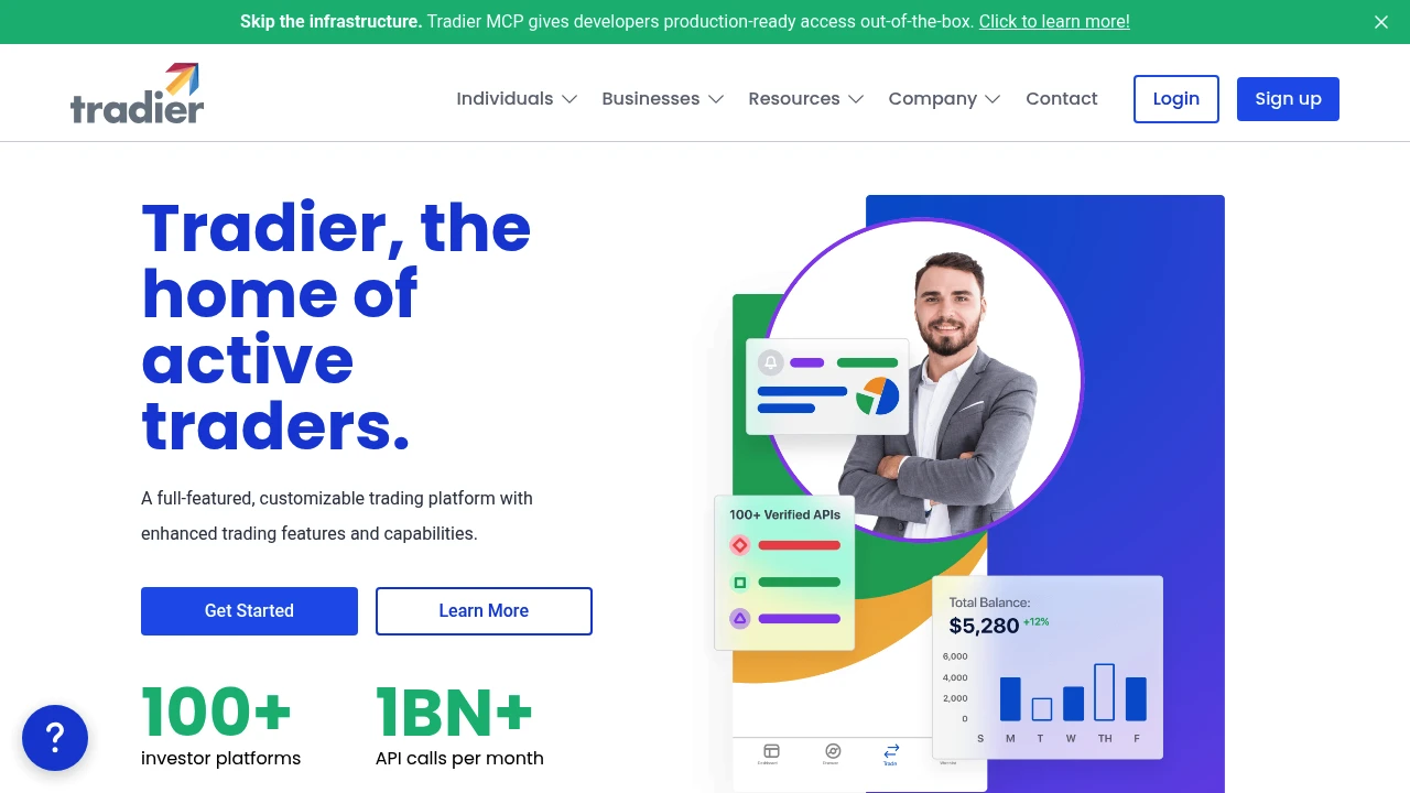 Tradier Broker preview