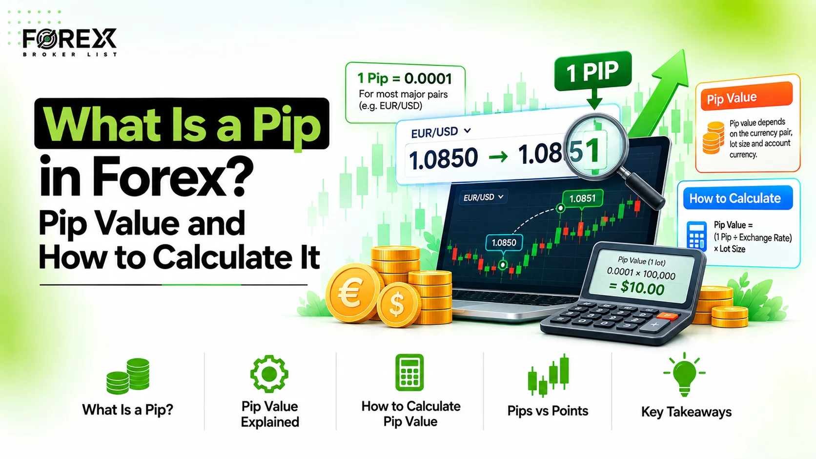 What Is a Pip in Forex? Pip Value and How to Calculate It